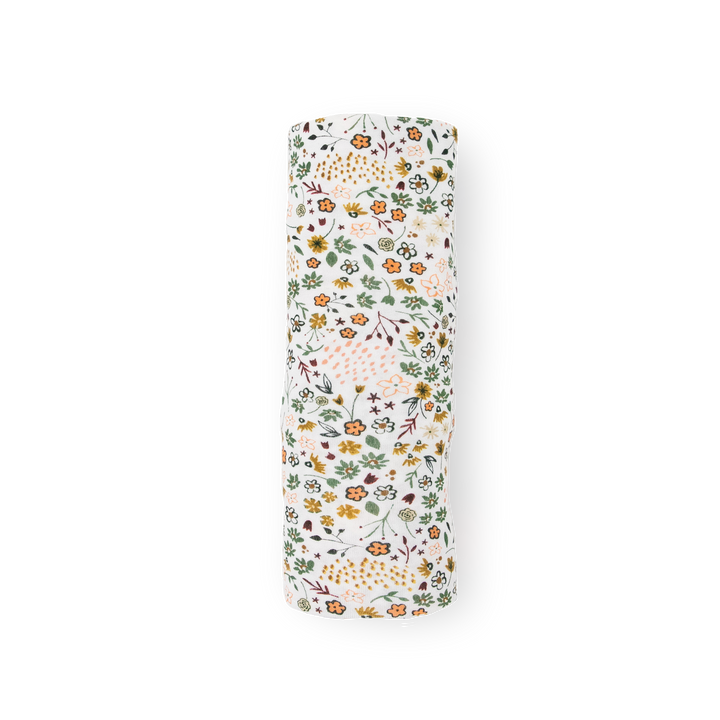 Little Unicorn Pressed Petals Stretch Knit Swaddle Blanket, ideal swaddling muslin blanket for babies.