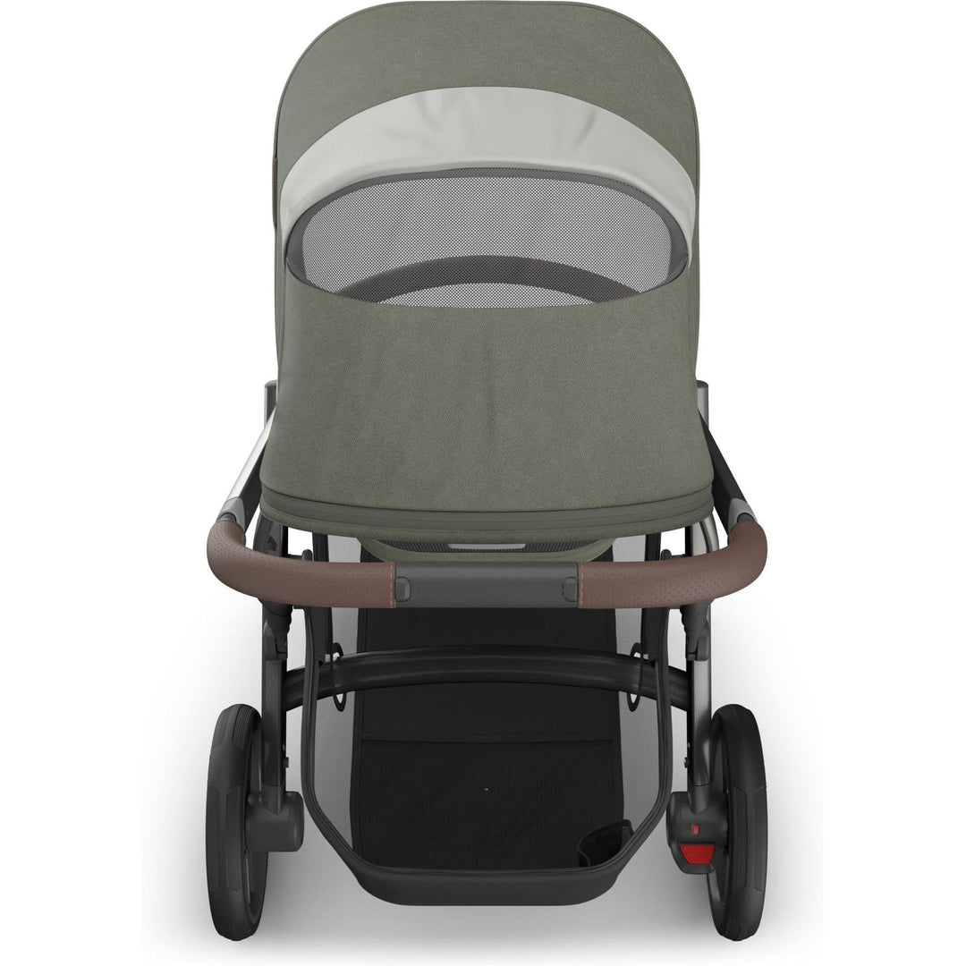 Top view with window Evelyn Uppababy Vista V3 Stroller, safe stroller for newborns
