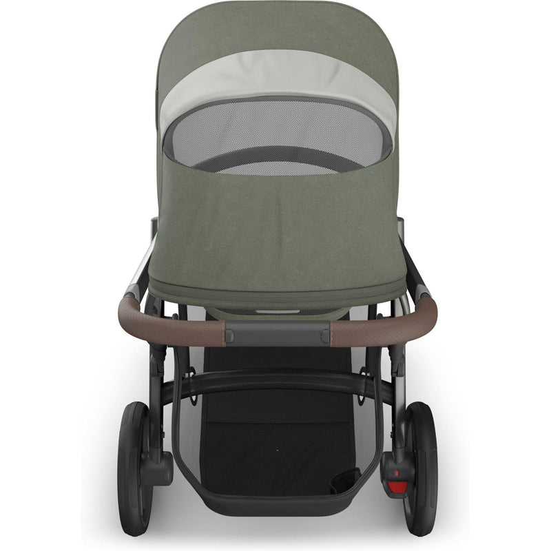 Top view with window Evelyn Uppababy Vista V3 Stroller, safe stroller for newborns