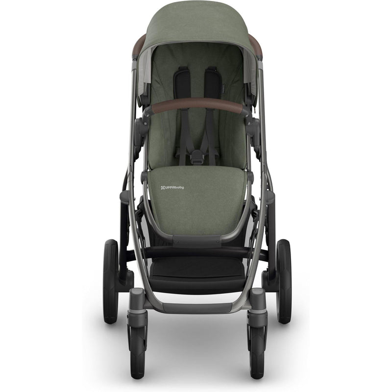 Front view Evelyn Uppababy Vista V3 Stroller, toddler stroller with adjustable seat