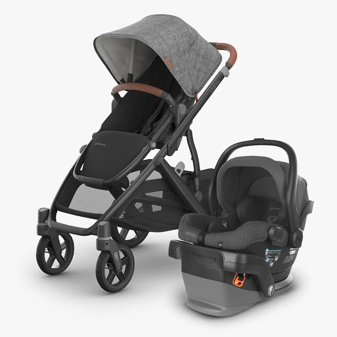 UPPAbaby stroller Vista V3 and Mesa V2 in Greyson gray