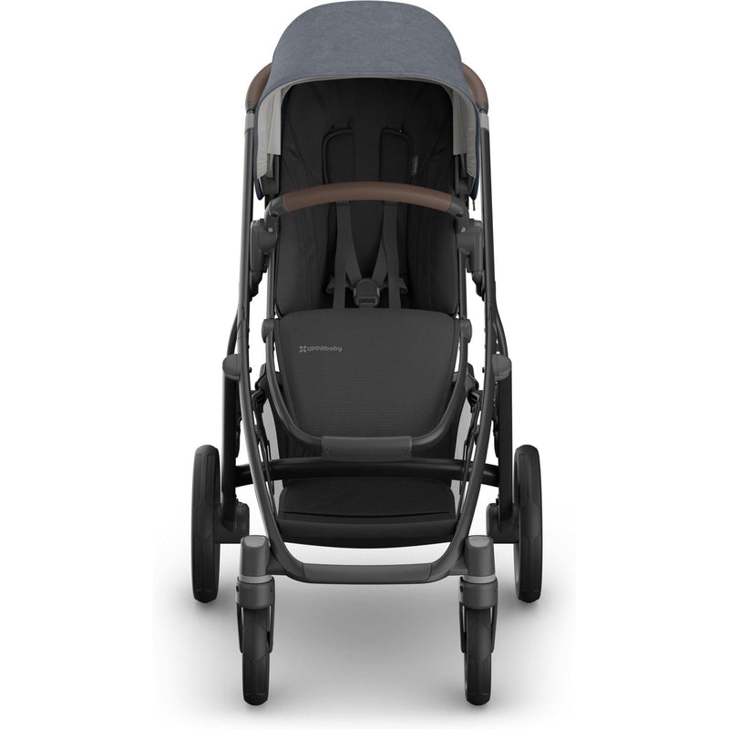 Front view Julian Uppababy Vista V3 Stroller, toddler stroller with adjustable seat