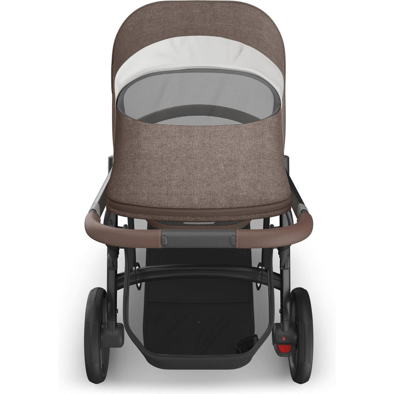 Top view with window Owen Uppababy Vista V3 Stroller, safe stroller for newborns