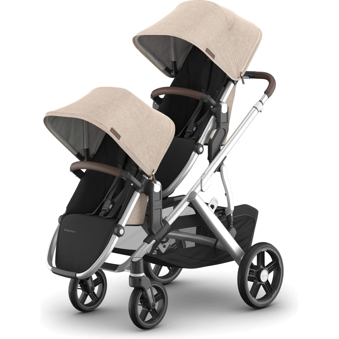 Double configuration Declan UPPAbaby Rumbleseat V3, travel system stroller for two children