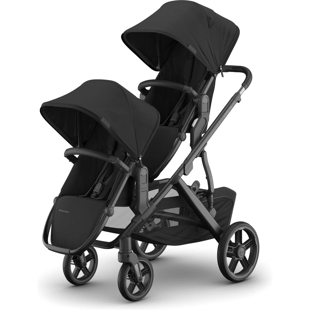 Double setup Jake UPPAbaby Rumbleseat V3, single to double stroller for growing families