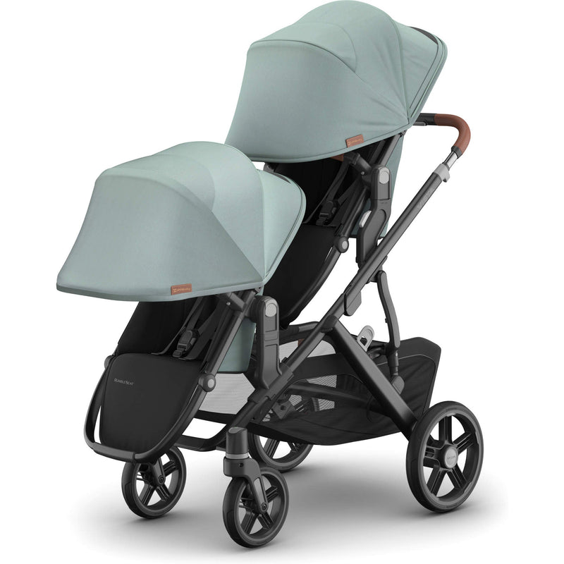 Double sunshade Kenzie UPPAbaby Rumbleseat V3, stroller travel system with sun protection