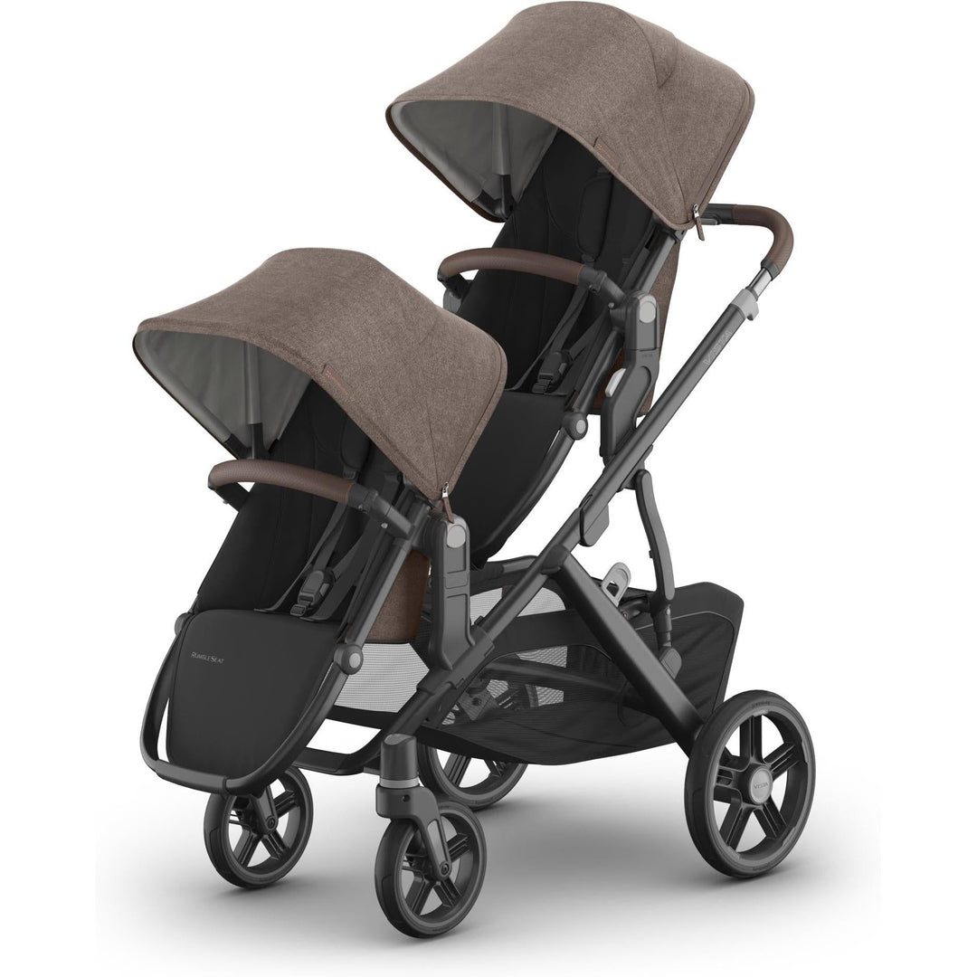 Double configuration Owen UPPAbaby Rumbleseat V3, travel system stroller with modular seating