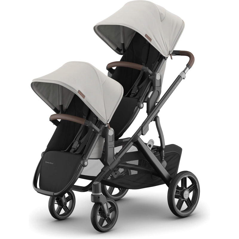 Double setup Savannah UPPAbaby Rumbleseat V3, stroller for growing families with sunshade