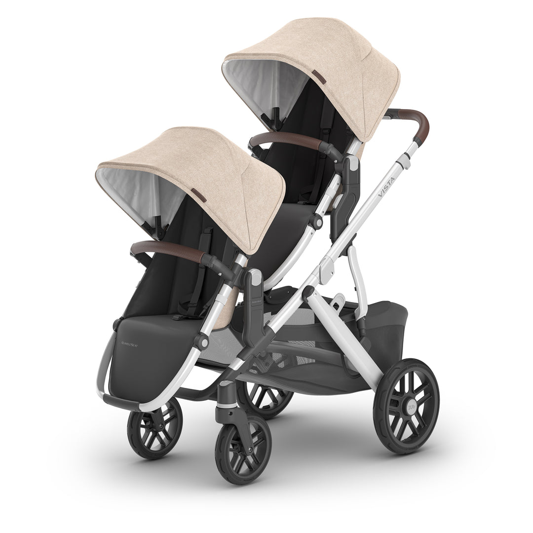 UPPAbaby Declan Vista V2 double umbrella stroller with rumbleseats