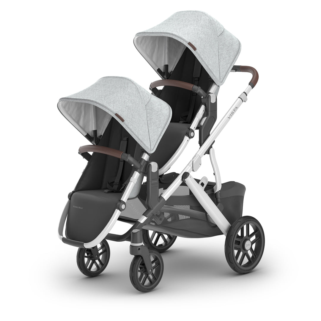 UPPAbaby rumble seats in gray Vista V2 stella twin strollers for babies