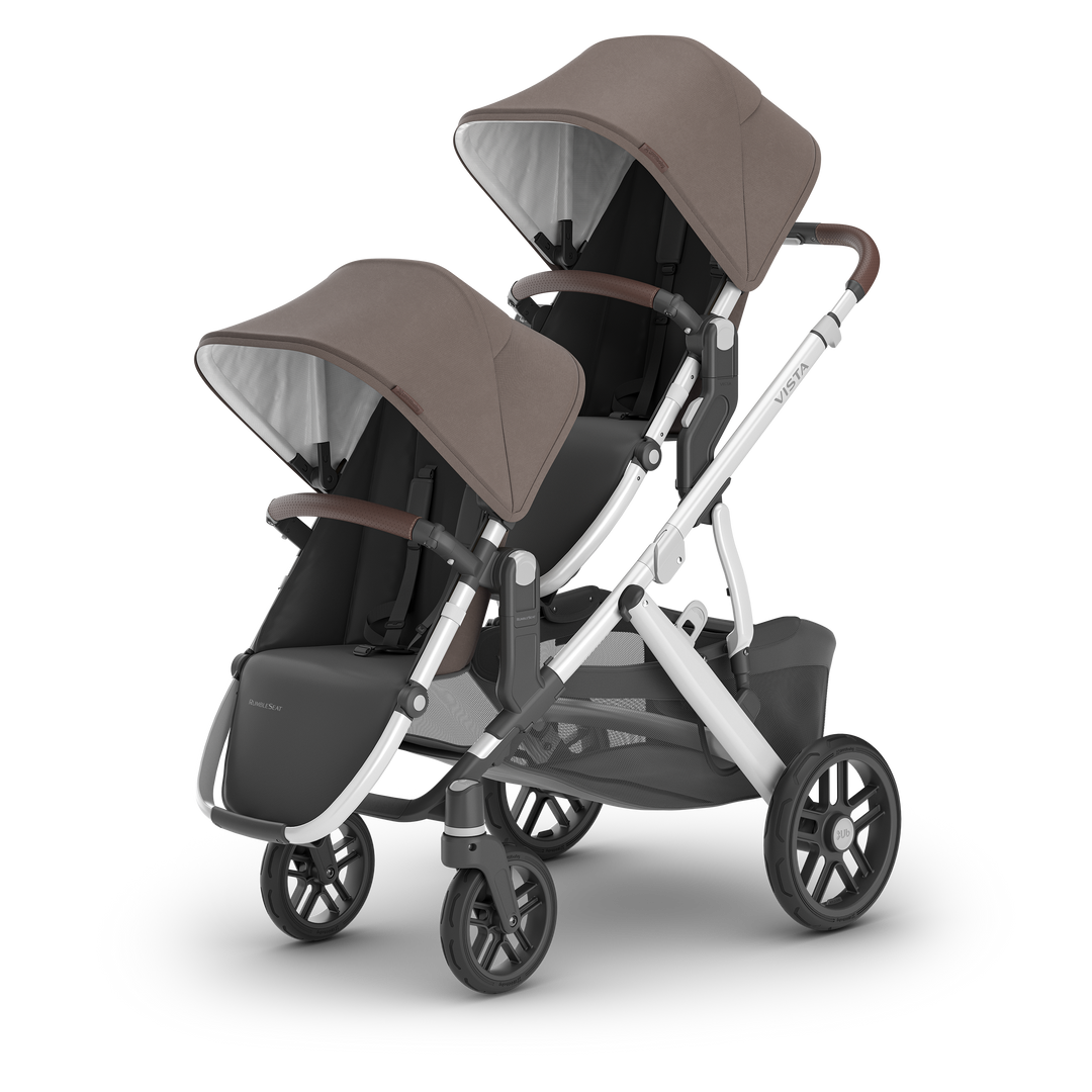 UPPAbaby Vista V2 doble stroller in Theo with rumble seats