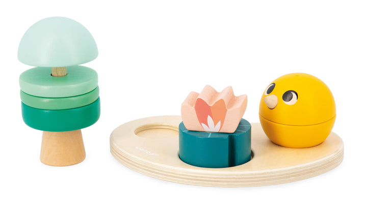 Wooden musical awakening stand from Janod Toy Box 18 months