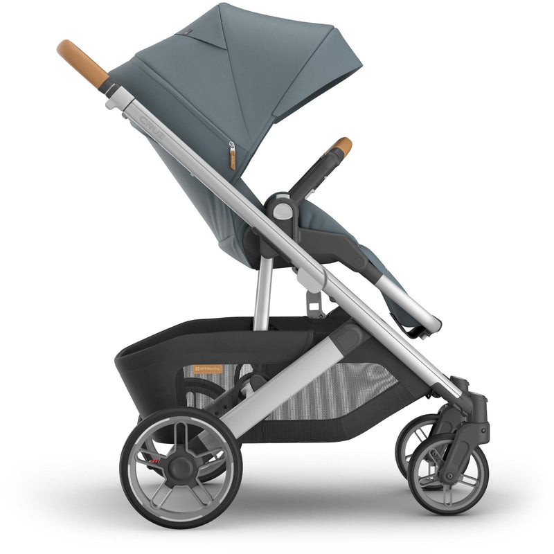 Right side profile of Uppababy Cruz V3 Stroller Callum, elegant and safe stroller with smooth handling for infants and toddlers