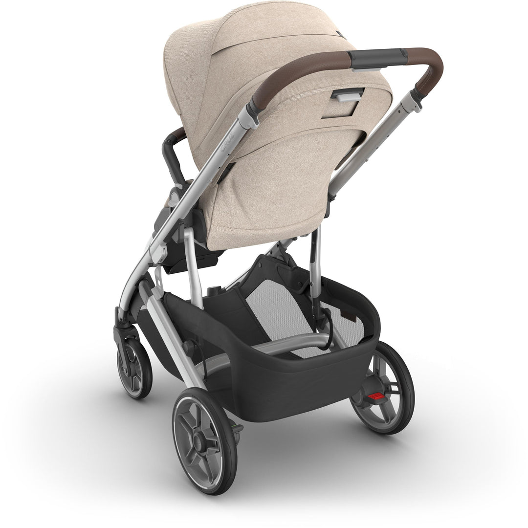 Rear profile of Uppababy stroller cruz v3 in Declan color, highlighting safe and stylish stroller for growing families