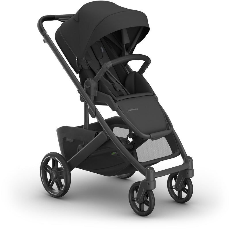 Right side angle of Uppababy Cruz V3 Stroller Jake, showcasing lightweight stroller frame and easy maneuverability