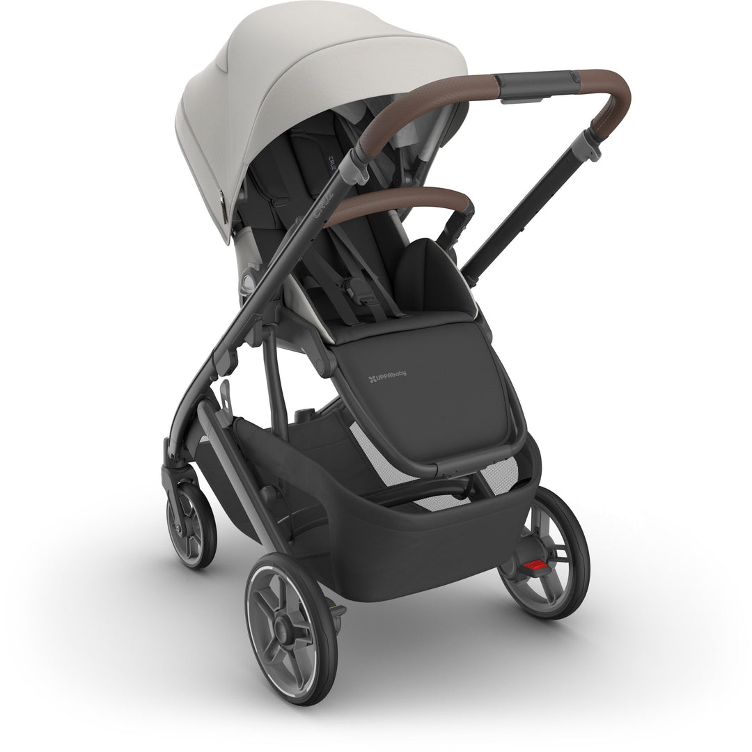 Reversed seat setup of Uppababy Cruz V3 Stroller Savannah, ideal stroller for growing families with adaptable seating options