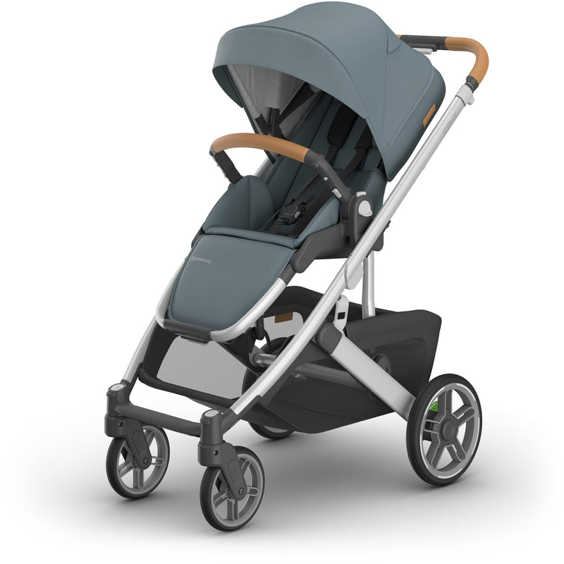 UPPAbaby Cruz V3 in Callum angled view, part of a lightweight stroller for newborns with car seat option.