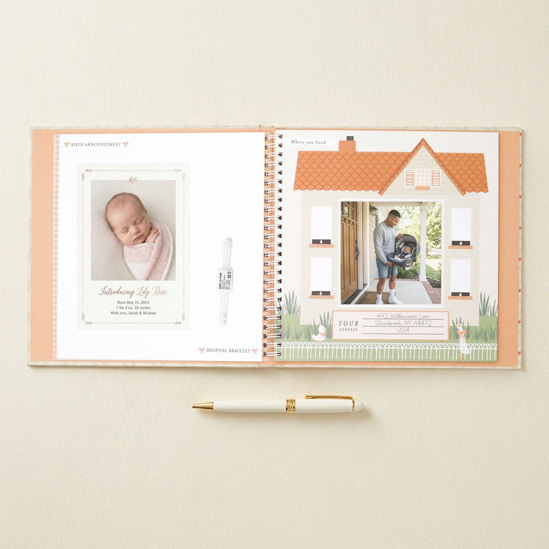 Baby Memory Book | Cottage Garden