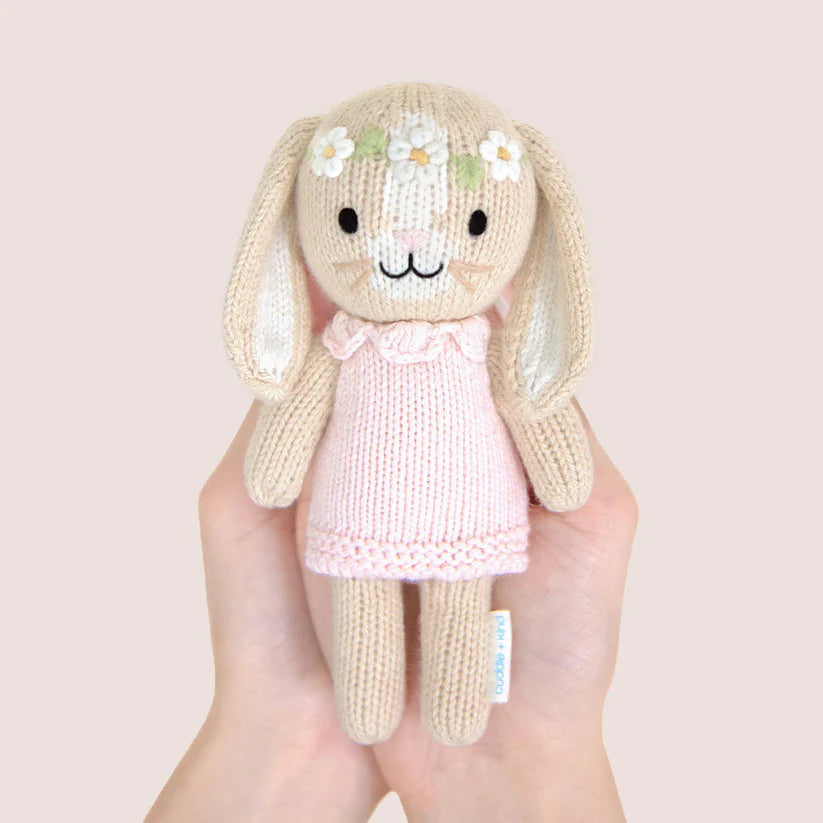 Gift special smiles with the Cuddle + Kind Tiny Animals Hannah the Bunny plush toys kids adore.