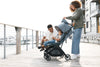 Front-facing UPPAbaby Minu V3 Dillan best stroller for travel. Durable, lightweight, and ready for family outings.