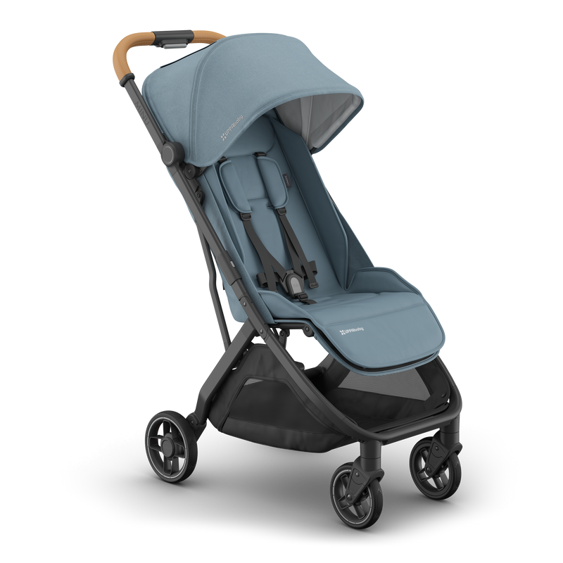 UPPAbaby Minu V3 Dillan stroller, right-side angle. A best stroller option for parents who prioritize convenience.