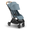 Right-side view of UPPAbaby Minu V3 Dillan umbrella stroller with sunshade. A compact and stylish travel essential.