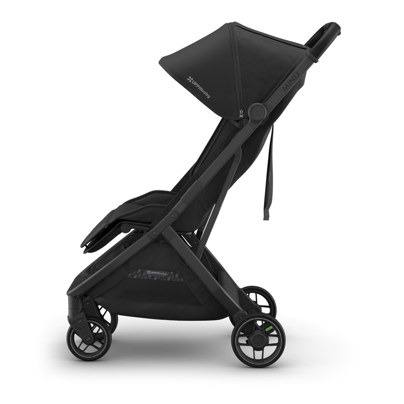 Side view of UPPAbaby Minu V3 Jake stroller in Jake, perfect for toddlers on the go.