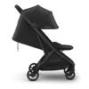 Side right features of UPPAbaby Minu V3 Jake, a versatile travel stroller perfect for any trip.