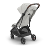 UPPAbaby Minu V3 Savannah Ð lightweight stroller with sunshade for added protection.