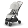 UPPAbaby Minu V3 Savannah with sunshade Ð perfect travel stroller for sunny days.