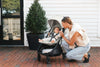 The Minu V3 in Savannah by UPPAbaby, a lightweight stroller ideal for travel.