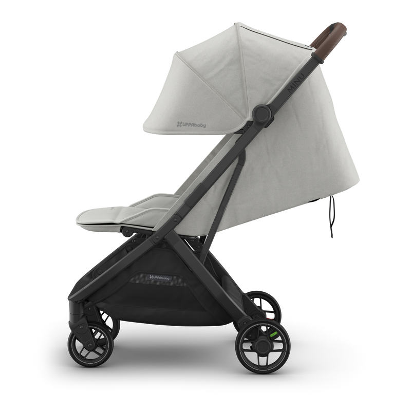 The Savannah UPPAbaby Minu V3 is a lightweight stroller with a one-hand fold for convenience.