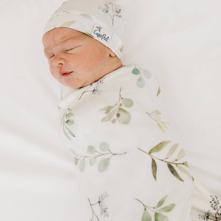 Baby shower gift idea: Copper Pearl Haven oversized knit swaddle blanket