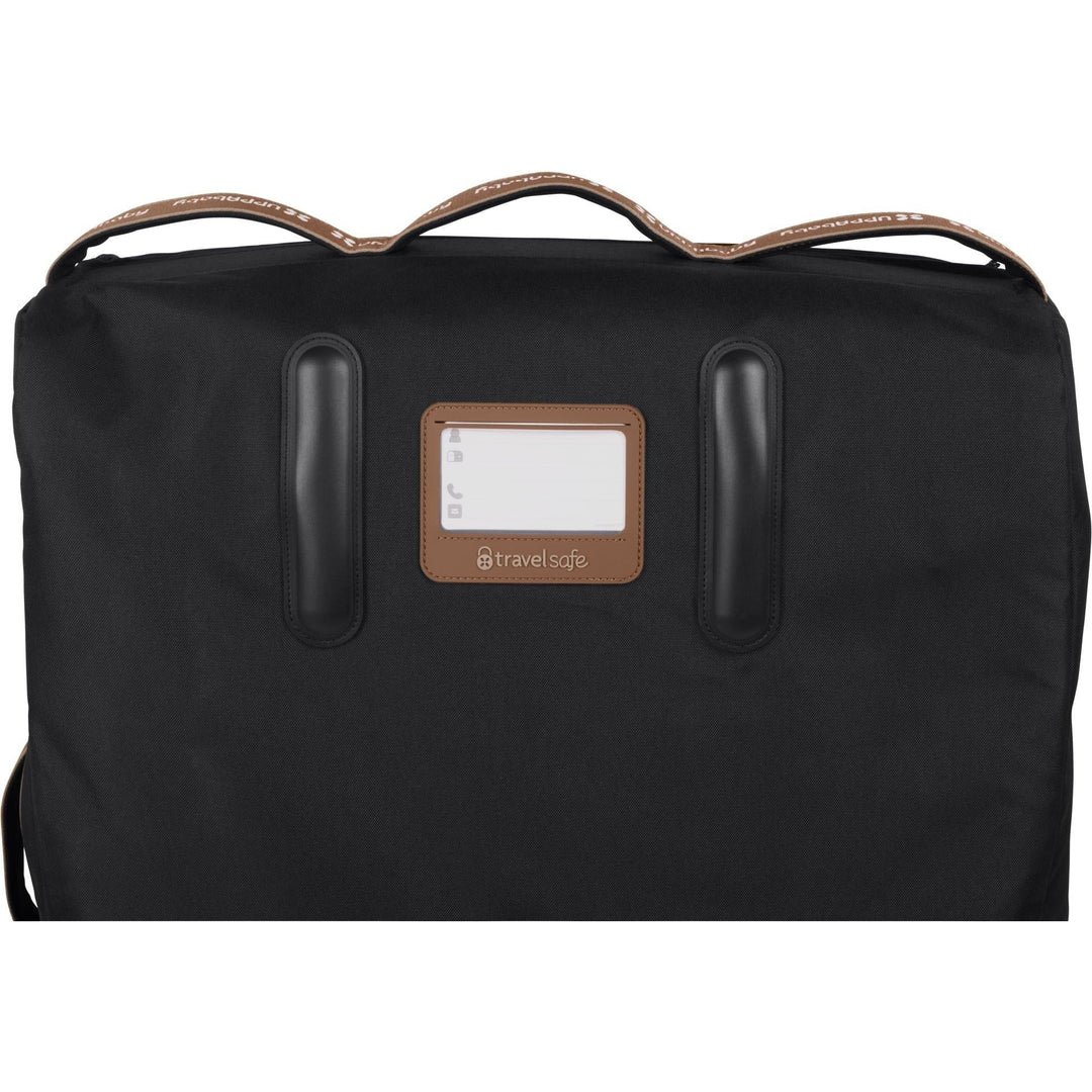 Luggage tag pocket on the UPPAbaby Kona Travel Bag