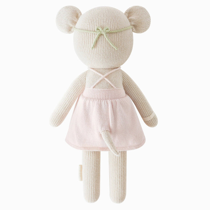 Cuddle + Kind Emma the Mouse for toddler soft stuffed animal generous ethical