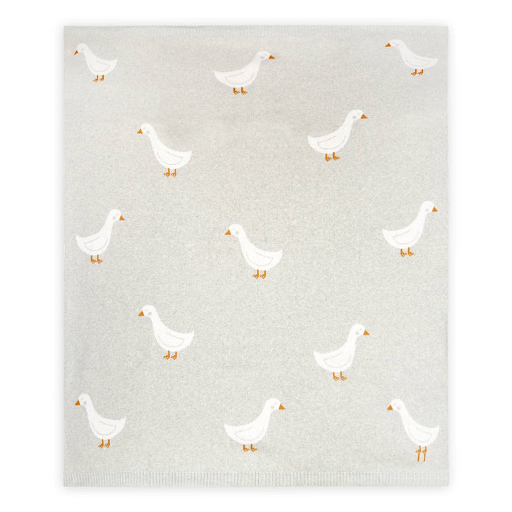 Viverano Organics Duck Waddle Baby Blanket, soft and cozy, perfect for newborn receiving blankets.