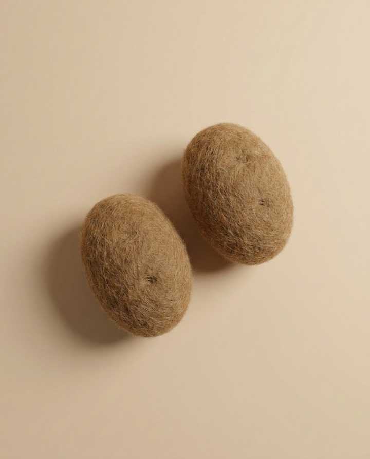Kaddu Felt Potato Vegetable Play Food, handmade wool toy for toy kitchens