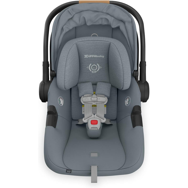 Uppababy Aria V2 Infant Car Seat in Callum delivers exceptional comfort for car seat baby needs.