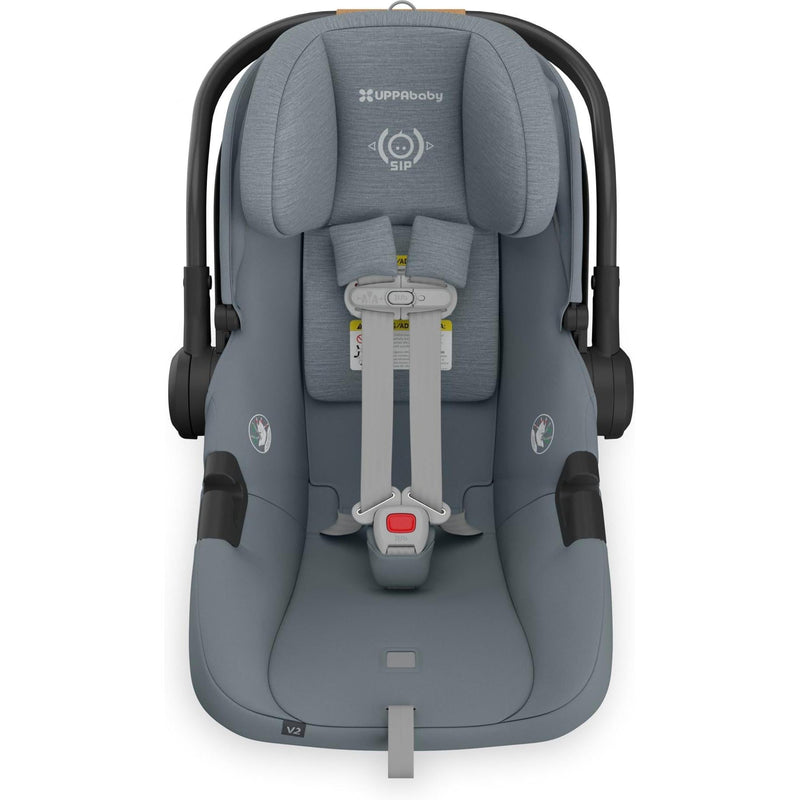 Travel safely in style with the Uppababy Aria V2 Infant Car Seat in Callum, a top car seat baby pick.