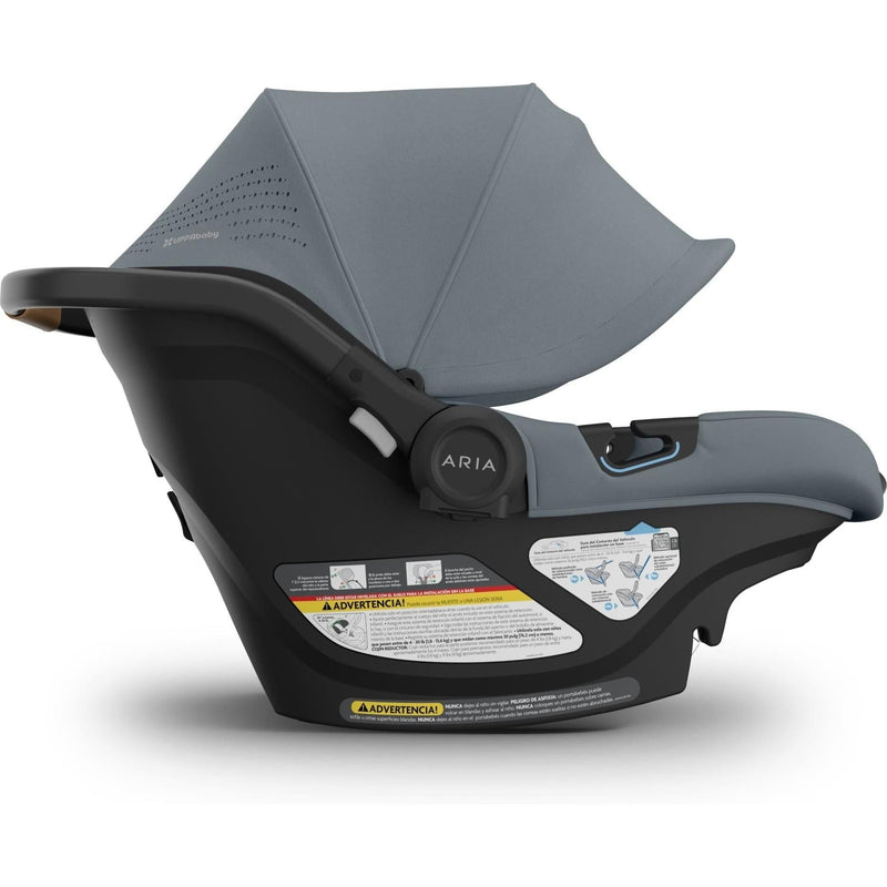 Keep your child secure in the Callum Uppababy Aria V2, a rear facing car seat designed for comfort.