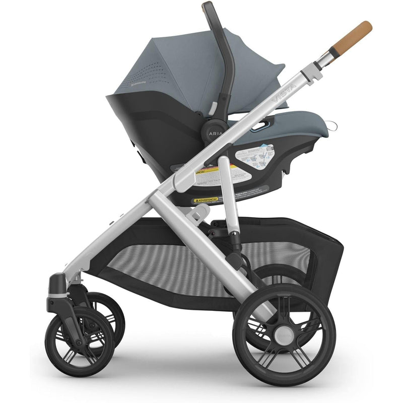 Stay travel-ready with the Callum Uppababy Aria V2 Infant Car Seat, a trusted car seat for baby use.