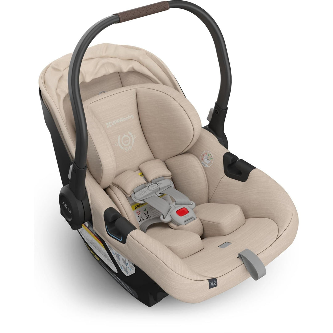 Uppababy Aria V2 Infant Car Seat in Declan keeps babies comfortable for every car seat journey.