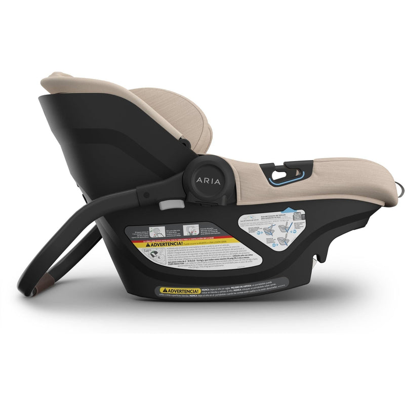 Declan Uppababy Aria V2 Infant Car Seat ensures peace of mind with secure reverse facing car seats design.