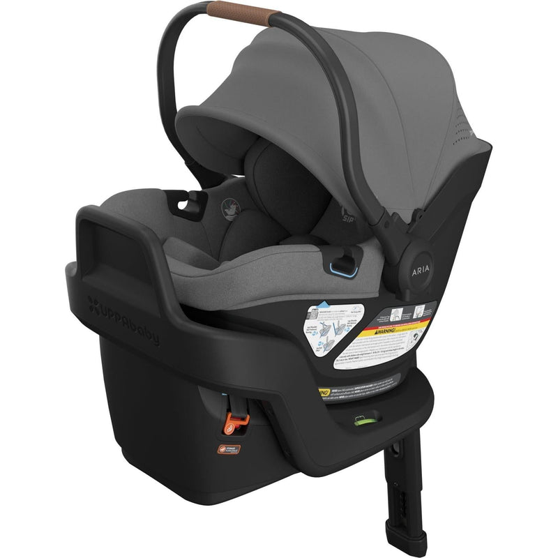 The Uppababy Aria V2 Infant Car Seat in Greyson pairs timeless design with advanced baby car seat safety.