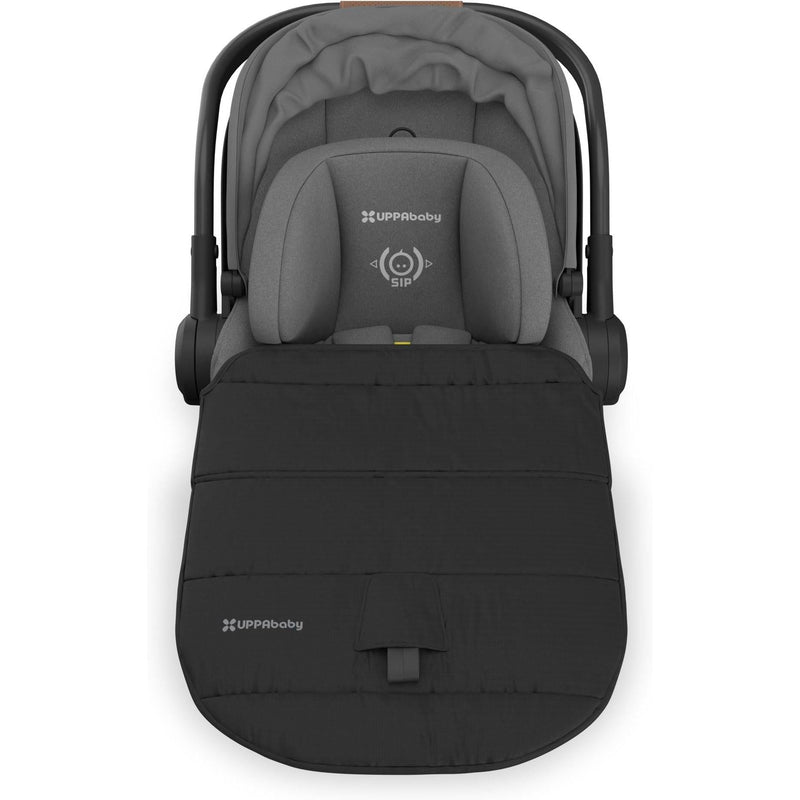 With the foot cover attached, the Uppababy Aria V2 in Greyson stands out as a best baby car seat choice.