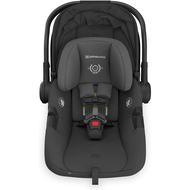 Interior view of the Uppababy Aria V2 in Jake without the newborn insert, crafted for adaptable comfort and safety.