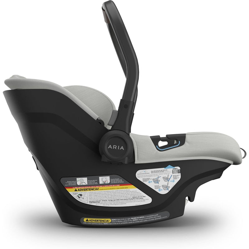 Handle position three on the Uppababy Aria V2 Savannah reveals flexibility and premium design in a baby car seat.