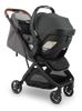 UPPAbaby Minu V3 Car Seat Adapters in Grey for quick stroller transformations. Ideal for lightweight travel strollers.