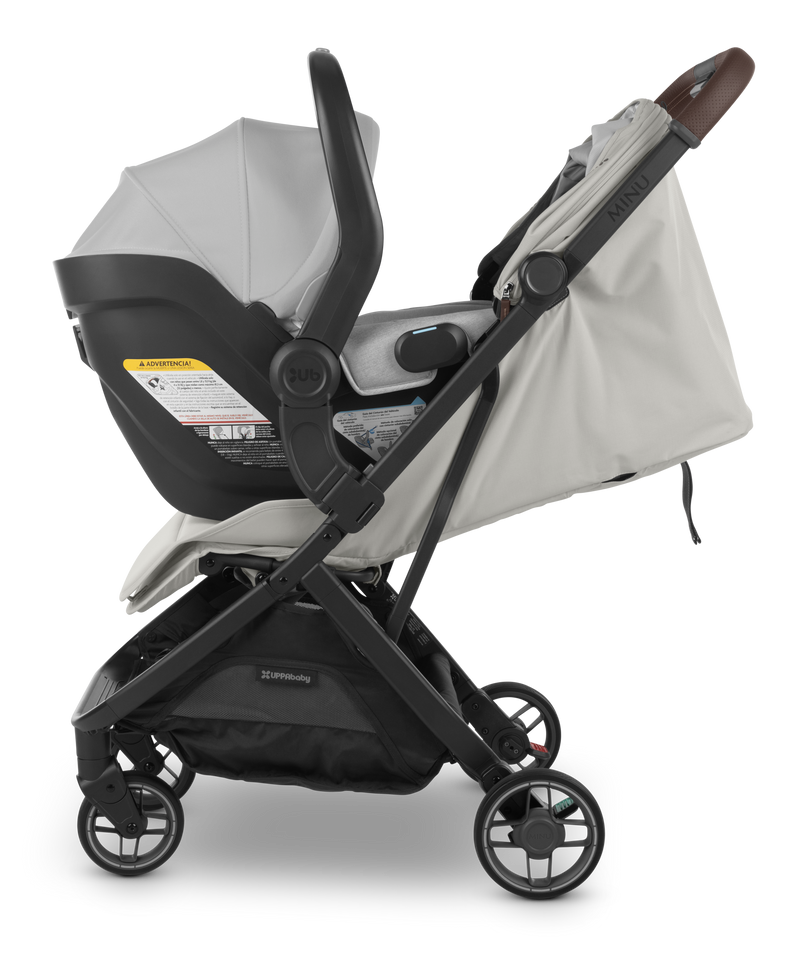 UPPAbaby Minu V3 Car Seat Adapters in Slate, offering a quick and secure fit for your stroller.