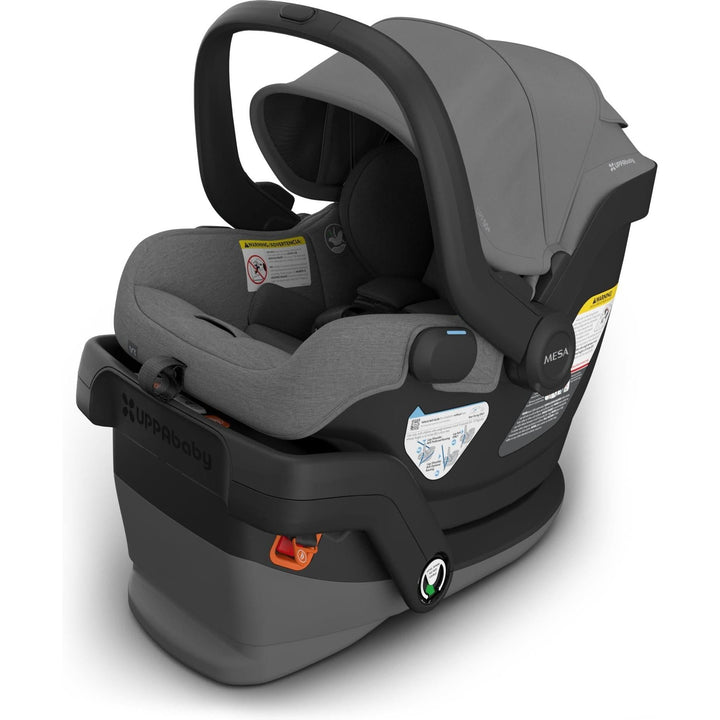 Greyson Mesa V3 car seat from UPPAbaby, compatible with Cruz V3 lightweight stroller for travel.